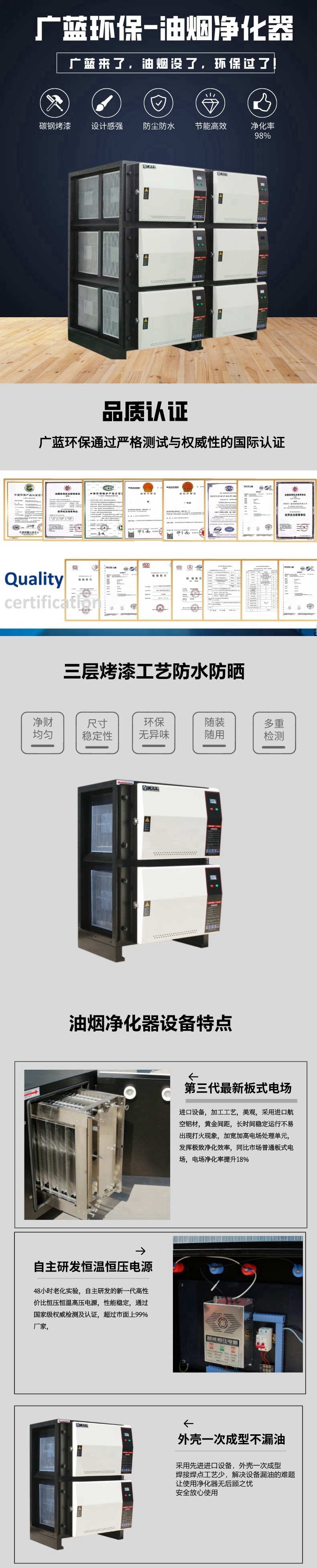 廣藍環保油煙凈化器產品介紹